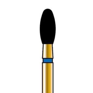 Alpen Multi-Use Diamond Bur, FG, Football/Egg Shape, Fine Grit, Red Ring, #379-023F, 2.3 mm Head Diameter, 5/Pk, R379F023FG thumbnail 10
