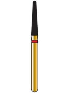 Coltene Alpen Multi-Use Diamond Bur, Round End Taper, Fine (Red), FG, #856-018, 1.8mm Head Diameter, 8mm Head Length, Pack of 5 thumbnail 5