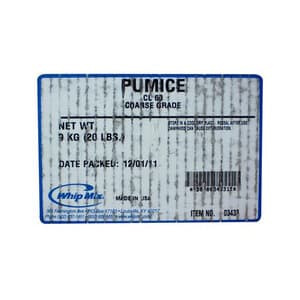 Whip Mix Pumice, Coarse Grit, Grade CL-60, 20 lb Carton, 03433 thumbnail 4