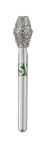 SS White Piranha Disposable Diamond Bur, FG, Coarse, Pack of 25 - PIRANHA DIAMONDS FG COARSE DISP PK25 - Image 1