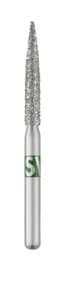 Piranha Diamond Bur, Friction Grip Short Shank, Coarse Flame, 863-016C, 25/Pkg - Piranha Diamond FGSS - Image 1