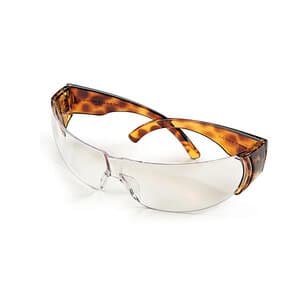 Hager Worldwide Jewels Anti-Scratch Protective Eyewear, Clear Lens, Tortoise Shell Frame, 355717 thumbnail 13