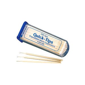 Quick-Tips Micro-Applicator Tips, White, Regular Fiber, 100/Pk, 605220 thumbnail 8