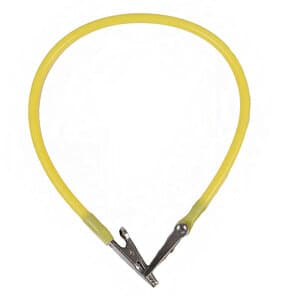 Super Bib Clip, Yellow, 14" Silicone Chain with Nickel-Plated Clips, Autoclavable, 1/Pkg, 605284 thumbnail 4