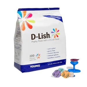 D-Lish Prophy Paste, Coarse, Assorted Flavors, Gluten-Free, 1.23% Fluoride & Xylitol, Unit Dose Cups, 200/Box, 304320 thumbnail 14