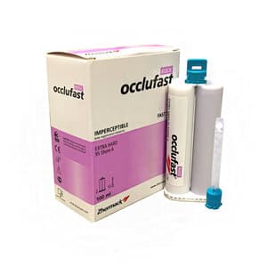 Occlufast Rock Bite Registration Material, A-Silicone, Fast Set 60 Seconds, 2 x 50 mL Cartridges with 12 Mixing Tips, C200726 thumbnail 11