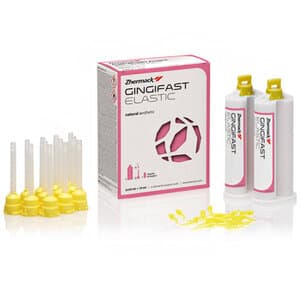 Zhermack Gingifast Elastic Silicone Removable Gingival Mask, Standard Pack, 2 x 50 mL Cartridges with 12 Mixing Tips, 12 Oral Tips, and 10 mL Separator, C401500 thumbnail 6
