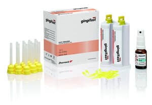 Zhermack Gingifast Rigid Gingival Mask, Addition Silicone, 2 x 50 mL Cartridges with Mixing Tips, C401520 thumbnail 6