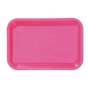 Zirc Mini Flat Set-Up Tray, Neon Pink, 9-3/8" x 6-3/8" x 7/8", 1/Pk, 20Z101S thumbnail 8