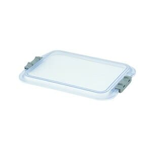 Zirc Safe-Lok Mini Tray Cover (F-Size), Clear, 9-7/8" x 6-5/8" x 1", 1/Pk, 20Z103 thumbnail 8