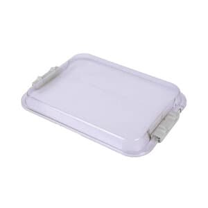 Zirc Safe-Lok Tall Tray Cover for B-Size Trays, Clear, 13-7/8" x 9-7/8" x 1-3/16", 20Z446 thumbnail 11