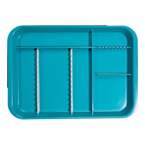 Zirc B-Lok Divided Setup Tray, Green, Size B, 13-3/8" x 9-5/8" x 7/8", 1/Pk, 20Z451D thumbnail 6
