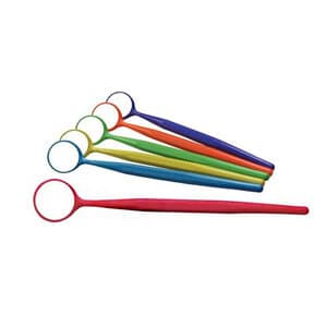 Zirc Crystal HD® #5 Mouth Mirror, Thin Grip, Vibrant Assorted Colors, Pack of 12, 50Z354-NEON thumbnail 6