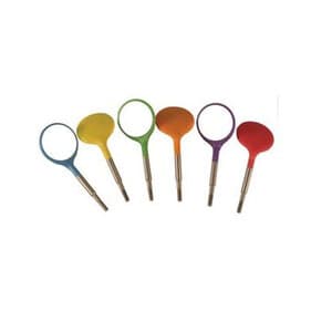 Zirc Crystal HD® #5 Resin Mouth Mirror Screw-On Heads, Assorted Vibrant (Cone Socket), Pack of 12, 50Z372-Neon thumbnail 7