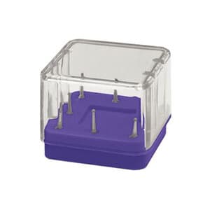 Zirc 8-Hole Magnetic Bur Block, Neon Purple, Fits FG/RA/HP Burs, Autoclavable, 1/Pk, 50Z400R thumbnail 15