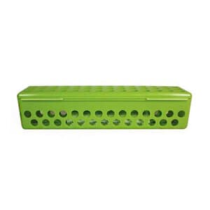 Zirc Steri-Container Standard, Neon Green, 8-1/8" x 1-7/8" x 1-7/8", Holds 10-14 Instruments, 1/Pk, 50Z900P thumbnail 7