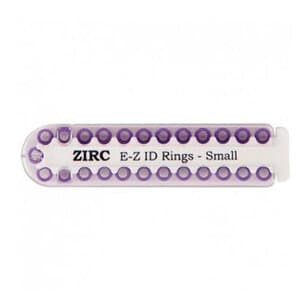 Zirc E-Z ID Instrument Rings, Small, Neon Purple, 25/Pkg, 70Z100R thumbnail 6