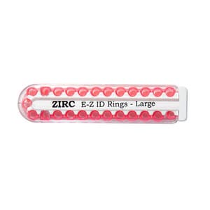 Zirc E-Z ID Instrument Rings, Large, Neon Pink, 25/Pack, 70Z200S thumbnail 6