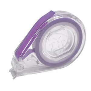 Zirc E-Z ID Tape Roll, Neon Purple, 10' x 1/4", Dispenser with Cutter, 1 Roll, 70Z300R thumbnail 11