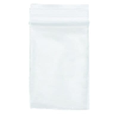 Clear Zip Bags, 3" W x 5" H, 100/Pkg thumbnail 2