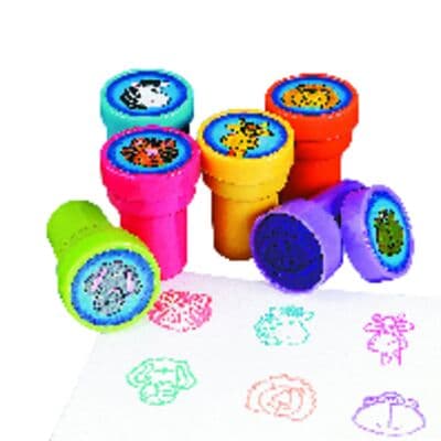 Plastic Zoo Animal Stampers, Assorted, 1-1/2", 24/Pkg - Plastic Zoo Animal Stampers, Assorted, 1-1/2, 24/Pkg - Stampers - Image 1