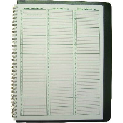 Regular Dated Wirebound Appointment Book, Week-In-View 8-1/2" x 11", 10 Minute Intervals, 2027, Black - Regular Dated Wirebound Appointment Books – Week-In-View 8-1/2" x 11", 10 Min. Intervals (100) - 2027, Black - Image 1