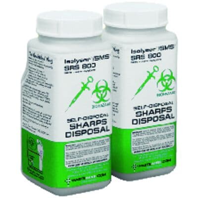 Isolyser/SMS SRS800 Sharps Self-Disposal System Twin Pack, 0.8 Liter (0.23 Gallon) Each, 2 per Box, SRS800 thumbnail 13