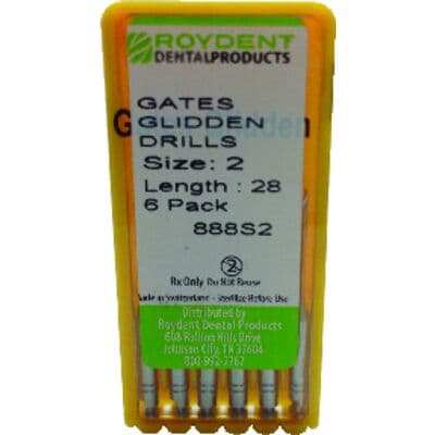 Roydent Gates Glidden Drills, #2, 28mm, 6/Pkg, 888S2 thumbnail 12