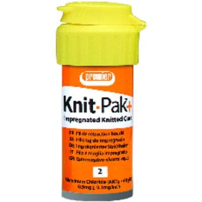 Premier Knit-Pak+ Impregnated Knitted Retraction Cord, Size 2, Aluminum Chloride, Orange, 100" (254 cm), 1/Pk, 9007565 thumbnail 9