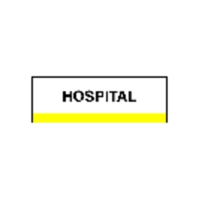 Patterson Office Supplies Index Tab, 1-1/4" W x 1-1/2" H, Hospital, Yellow, 100/Pkg - Index Tab, 1-1/4" W x 1-1/2" H, 100/Pkg - Hospital, Yellow - Image 1