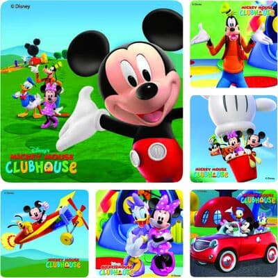 Licensed TV Cartoon Stickers, 2-1/2" W x 2-1/2" H, 6 Designs/Roll, 100/Roll - Mickey Mouse Clubhouse thumbnail 2