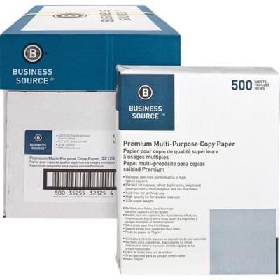 Sparco Saver Copy Paper, White, 8.5" x 11", 20 lb, 2500 Sheets/Carton, SPR 06125 thumbnail 2