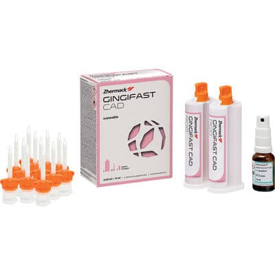 Gingifast CAD Rigid Gingival Mask Vinylpolysiloxane, 50ml, Standard Pack, 10 Minute Set, Pink, 2/Bx thumbnail 3