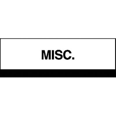 Patterson Office Supplies Index Tab, 1-1/4" W x 1-1/2" H, Black Stripe, 100/Pkg - Index Tab, 1-1/4" W x 1-1/2" H, 100/Pkg - Misc., Black Stripe - Image 1