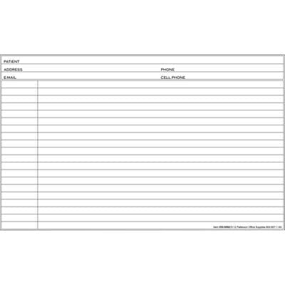 Continuation Card, 8" W x 5" H, 2-Sided, 110 lb Index, White, 100/Pkg thumbnail 3
