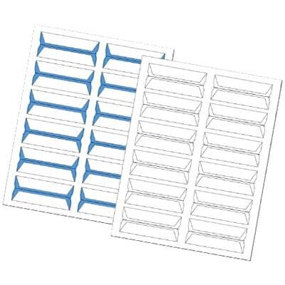 Wraparound Name Label, 3-1/2" W x 3/4" H, Azure Blue, 240/Pkg thumbnail 2