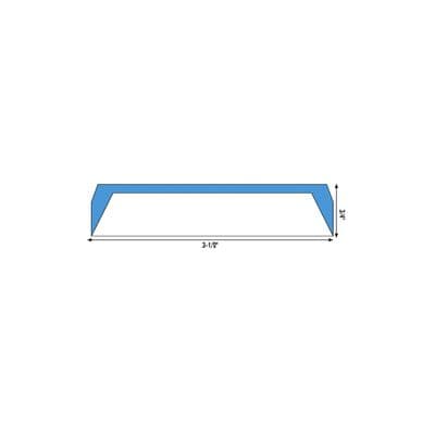 Wraparound Name Label, 3-1/2" W x 3/4" H, Azure Blue, 240/Pkg - Wraparound Name Label, 3-1/2 W x 3//4 H, 240/Pkg - Azure Blue - Image 1