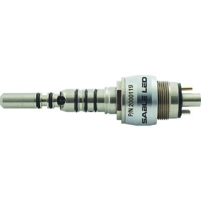 Sable Industries 6-Hole Multiflex LUX LED Coupler (KAVO Type), Quick Connect, Swivel, Water Regulator, 1/Pk, OEM P/N 1007.3201 thumbnail 7