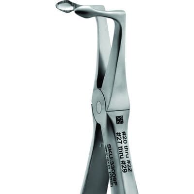 FRINGS Extracting Forceps #45, Lower Bicuspids & Roots, Serrated Cupped Beak, Stainless Steel, 1/Pkg thumbnail 4