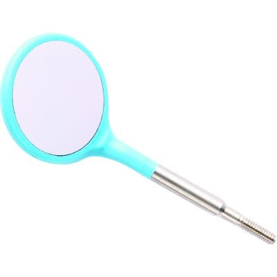 Zirc Crystal HD® #5 Neon Blue Resin Mouth Mirror Screw-On Heads, Cone Socket, 12/Pack, 50Z372N thumbnail 17