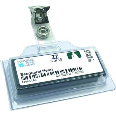 X-Ray Monitoring Badge Service - Quarterly (1 Year) Ring Monitor Badge thumbnail 3