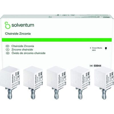 3M™ Chairside Zirconia CEREC Crown Block Refill, Shade A3.5, 20mm, 5/Pkg, 69944 thumbnail 16