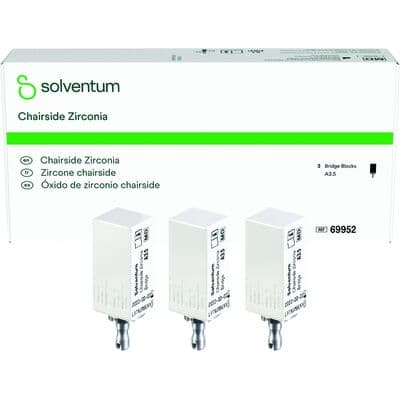 Solventum Chairside Zirconia Bridge Block, 39mm, Shade A3.5, 3/Pk, 69952 thumbnail 17