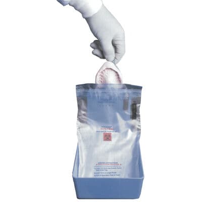 Safe-T-Bag Dual Pocket Liquid-Tight Delivery Bag, 9" x 13", 125/Box thumbnail 2