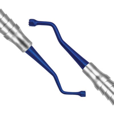 TBS Dental Bone Packer/Plugger, Serrated, Titanium-Coated Tips, Double End thumbnail 2