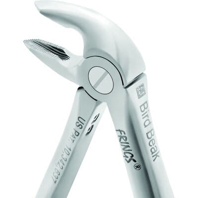 FRINGS Extracting Forceps – Beveled Ash, Lower Anterior, Serrated Beak, Stainless Steel, 1/Pkg thumbnail 4