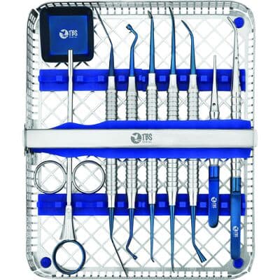 TBS Dental Bone Grafting Kit with Sterilizable Cassette, 10 Pieces - Bone Grafting Kit with Sterilizable Cassette - Bone Grafting Kit with Sterilizable Cassette - Image 1