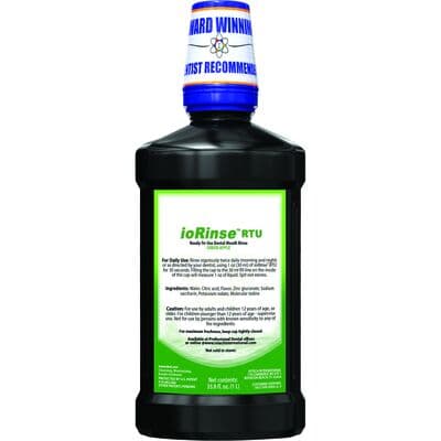 ioRinse™ Ready-To-Use Oral Mouth Rinse, Green Apple, 1 Liter Bottle, 100 ppm, Case of 12 thumbnail 2