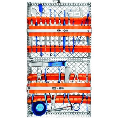 TBS Dental 3D Surgical Instrument Kit with Sterilizable Cassette, 20 Pieces - 3D Surgical Instrument Kit with Sterilizable Cassette - 3D Surgical Instrument Kit with Sterilizable Cassette - Image 1
