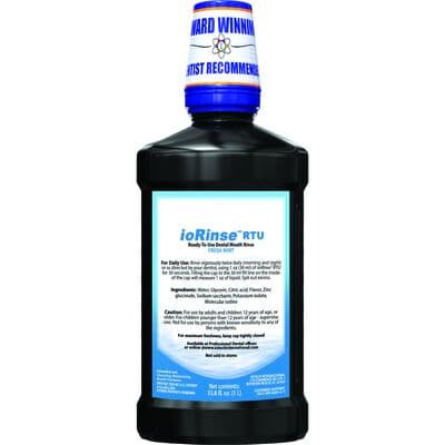 ioRinse™ Ready-To-Use Oral Mouth Rinse, Fresh Mint, Alcohol Free, 1 Liter Bottle, 12/Case thumbnail 2